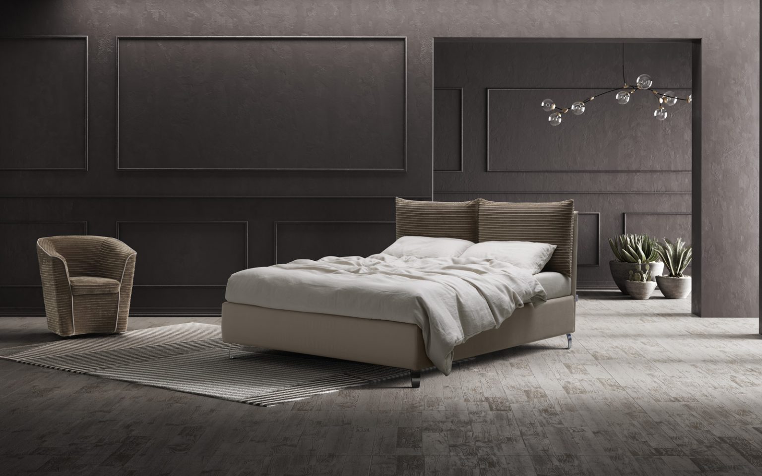 Letto Francesca contemporaneo