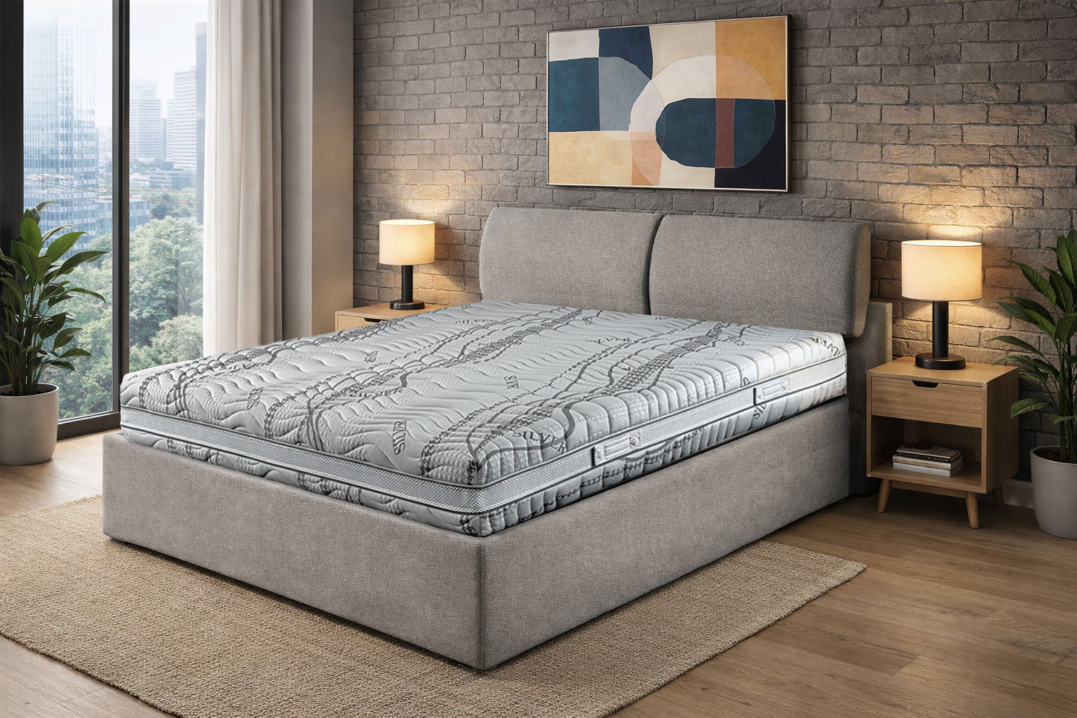 Materasso premium in camera elegante